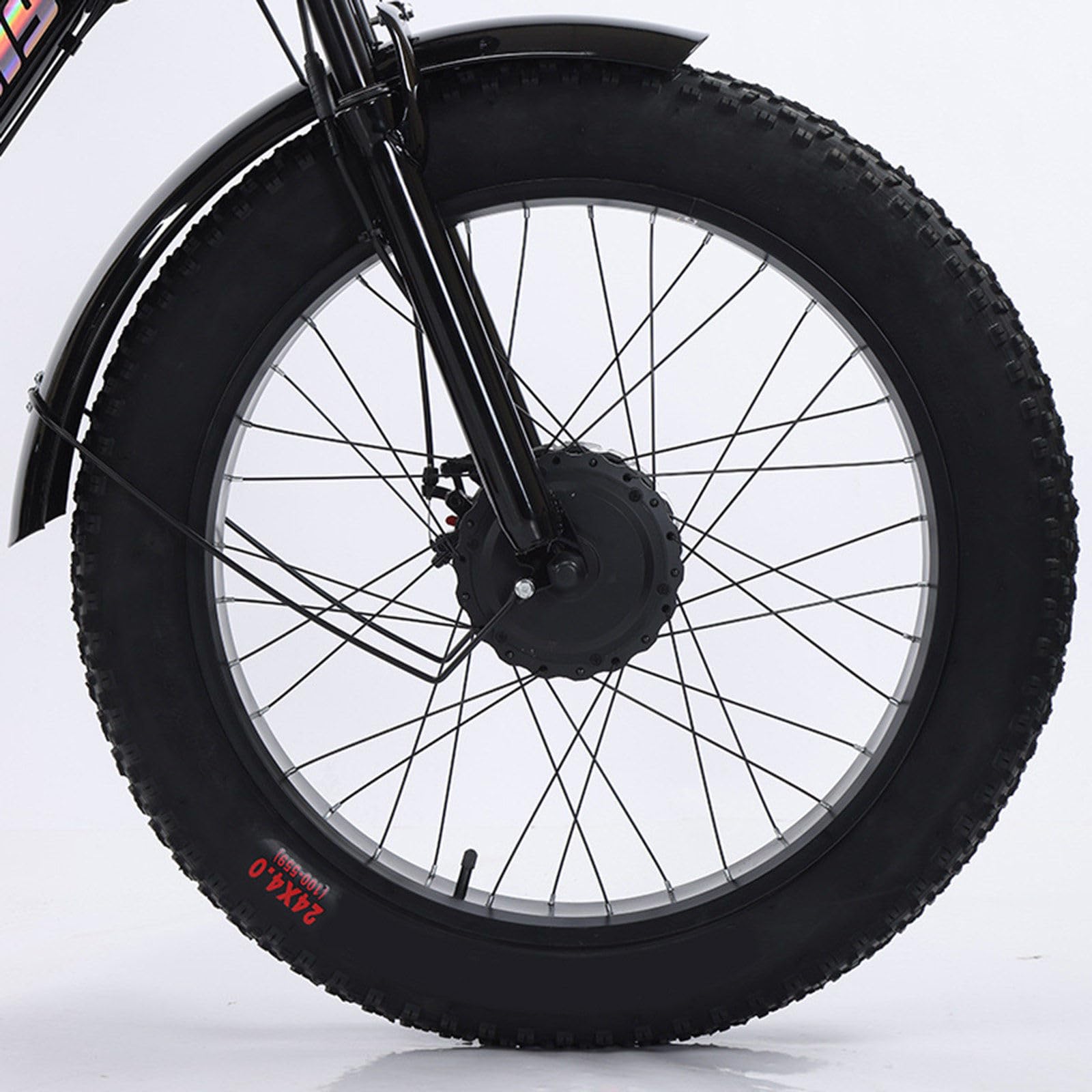 Triciclo Elettrico Per Adulti (7 Velocità), Bici Elettrica Triciclo Con Pneumatici Larghi Da 24 Pollici Con Sedile Passeggero, Display Lcd + Faro, 48 V/18 Ah, Per Città E Strade Di Montagna Black