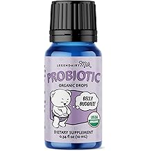 Legendairy Milk Baby Probiotic Drops Organic - Colic and Gas Drops for Newborns &amp; Toddlers - Digestive Support, Constipation Relief - Toddler Probiotic Supports Occasional Diarrhea &amp; Gas, 33 Servings