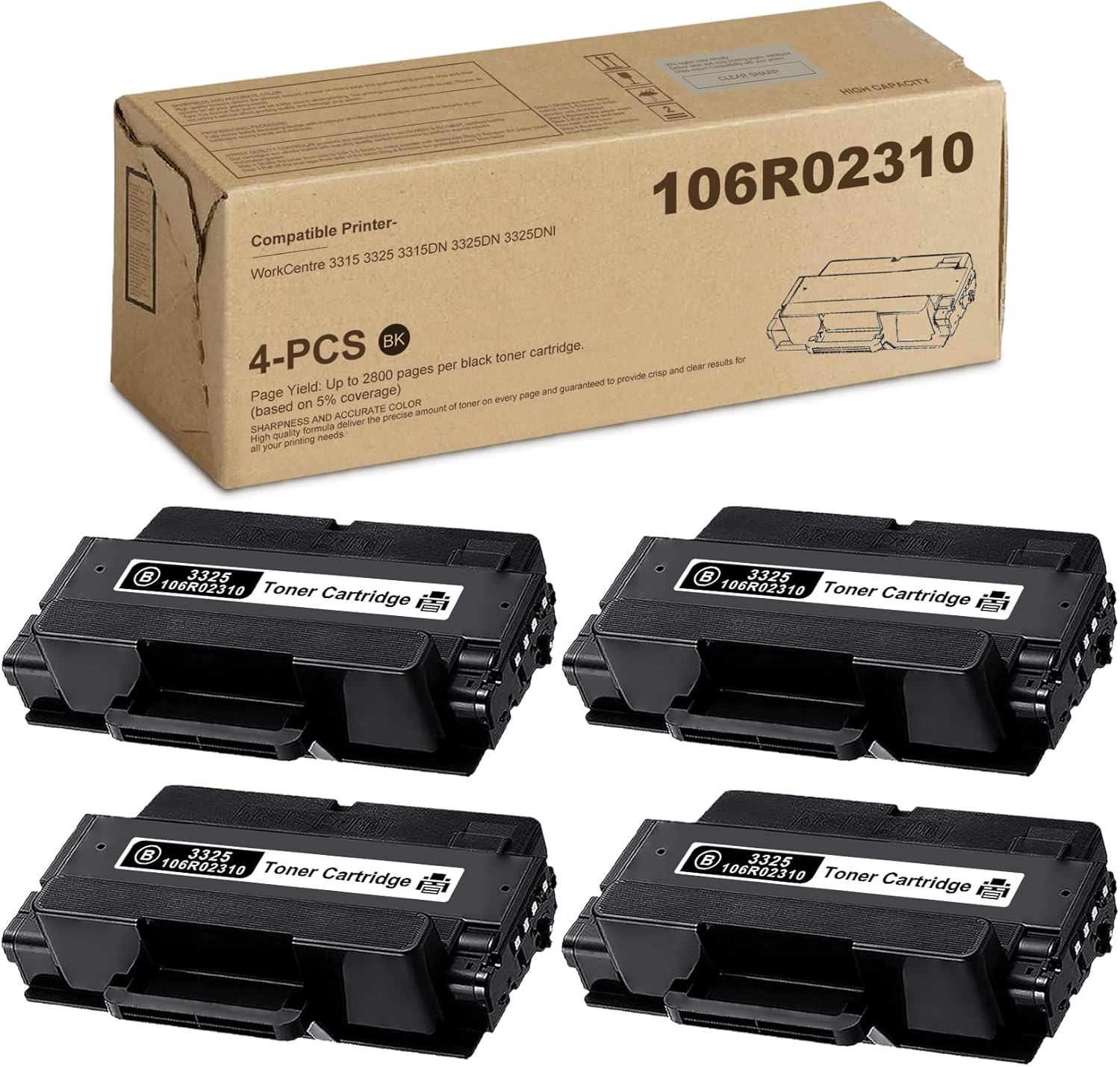 Amazon.com: MOLIMER 3325 Toner Cartridge - Compatible Replacement for ...