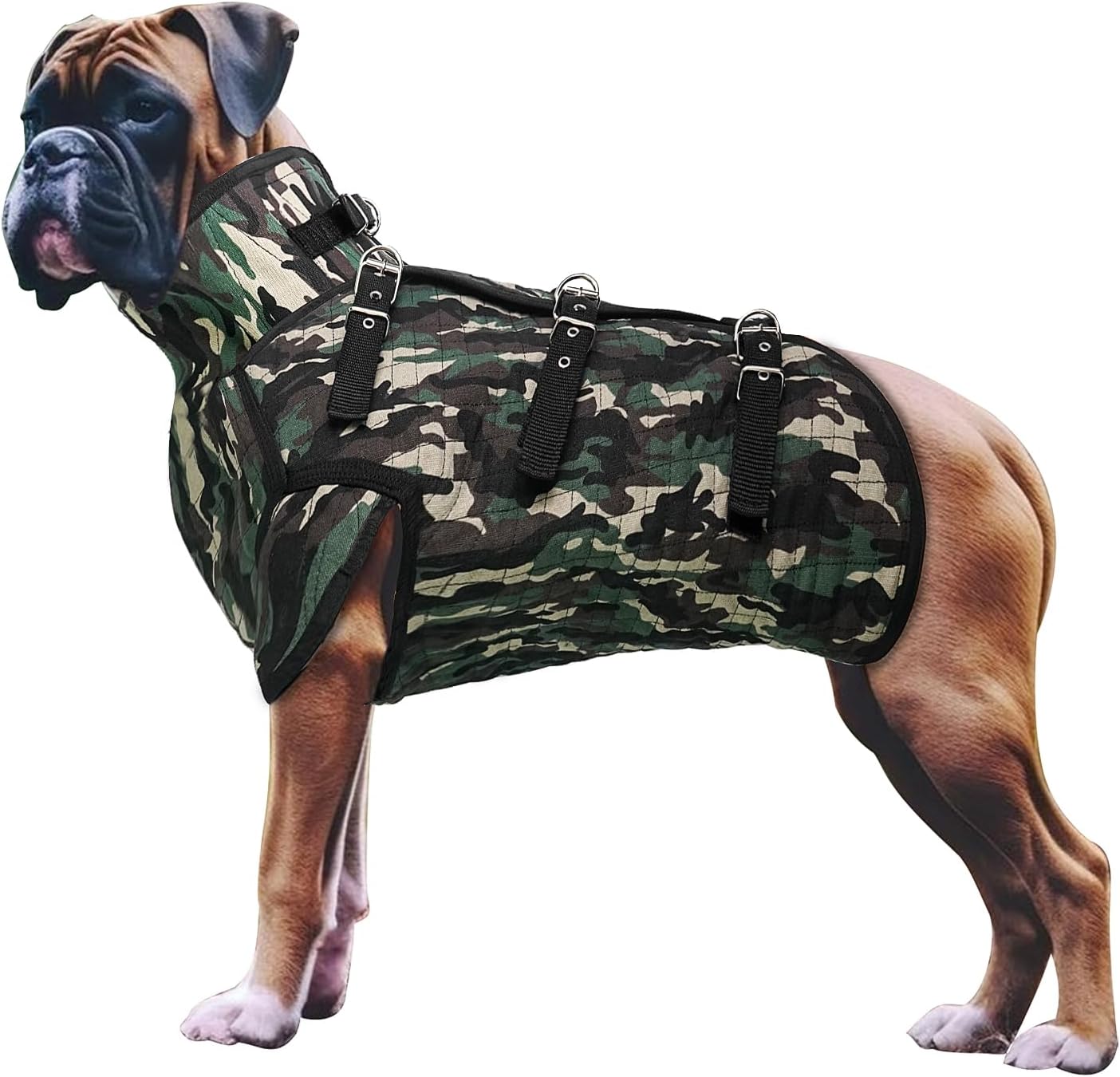 Aoneky Professional Hunting Dog Armor Vest - Safety and Protective Harness for Hounds - Size M