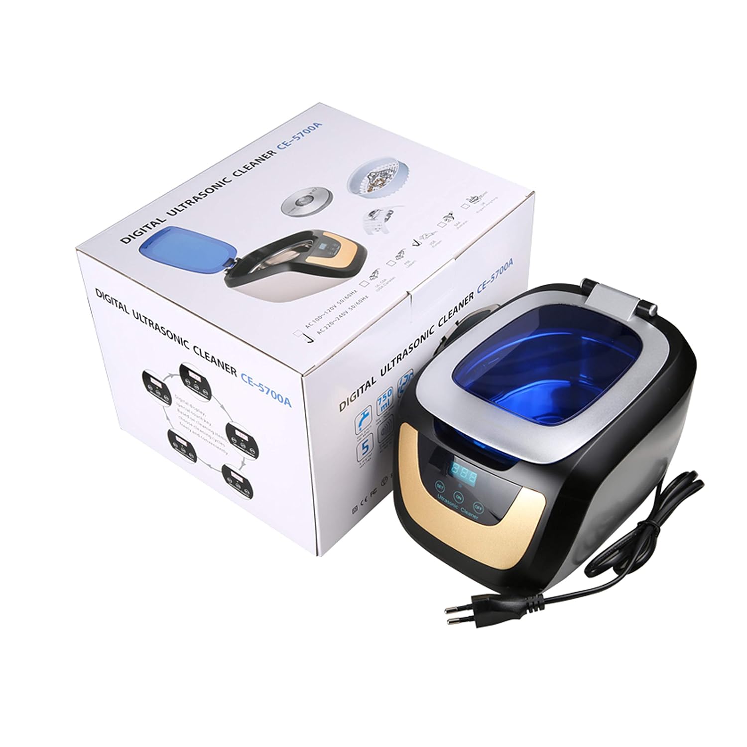 Ultrasonic cleaner with Fashionable 750ml CE-5700A