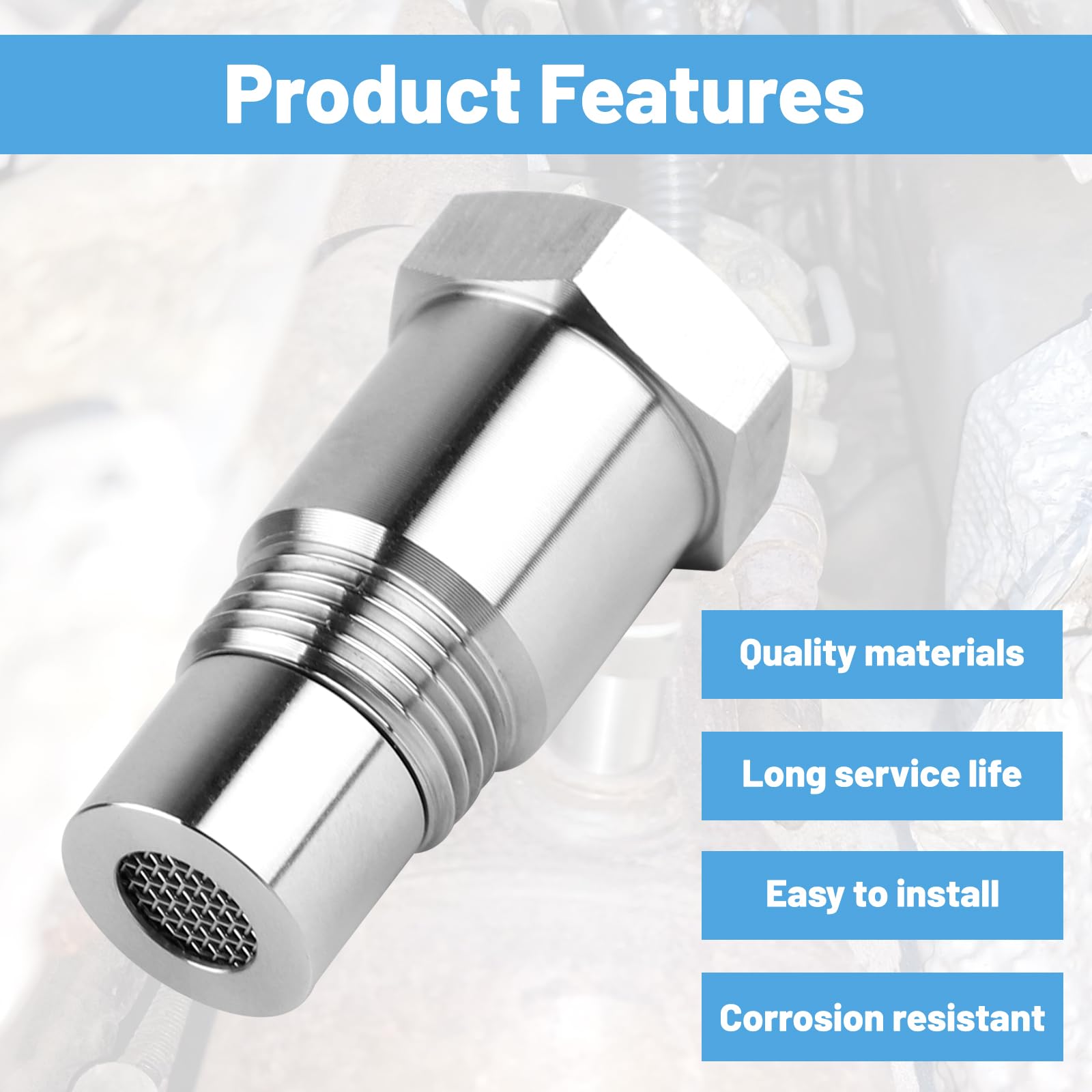 DBREAKS 2szt Przedłużacz czujnika tlenu adapter przekładka czujnik tlenu adapter do usuwania światła silnik sprawdzanie czujnika tlenu Extender do systemu Exhaust