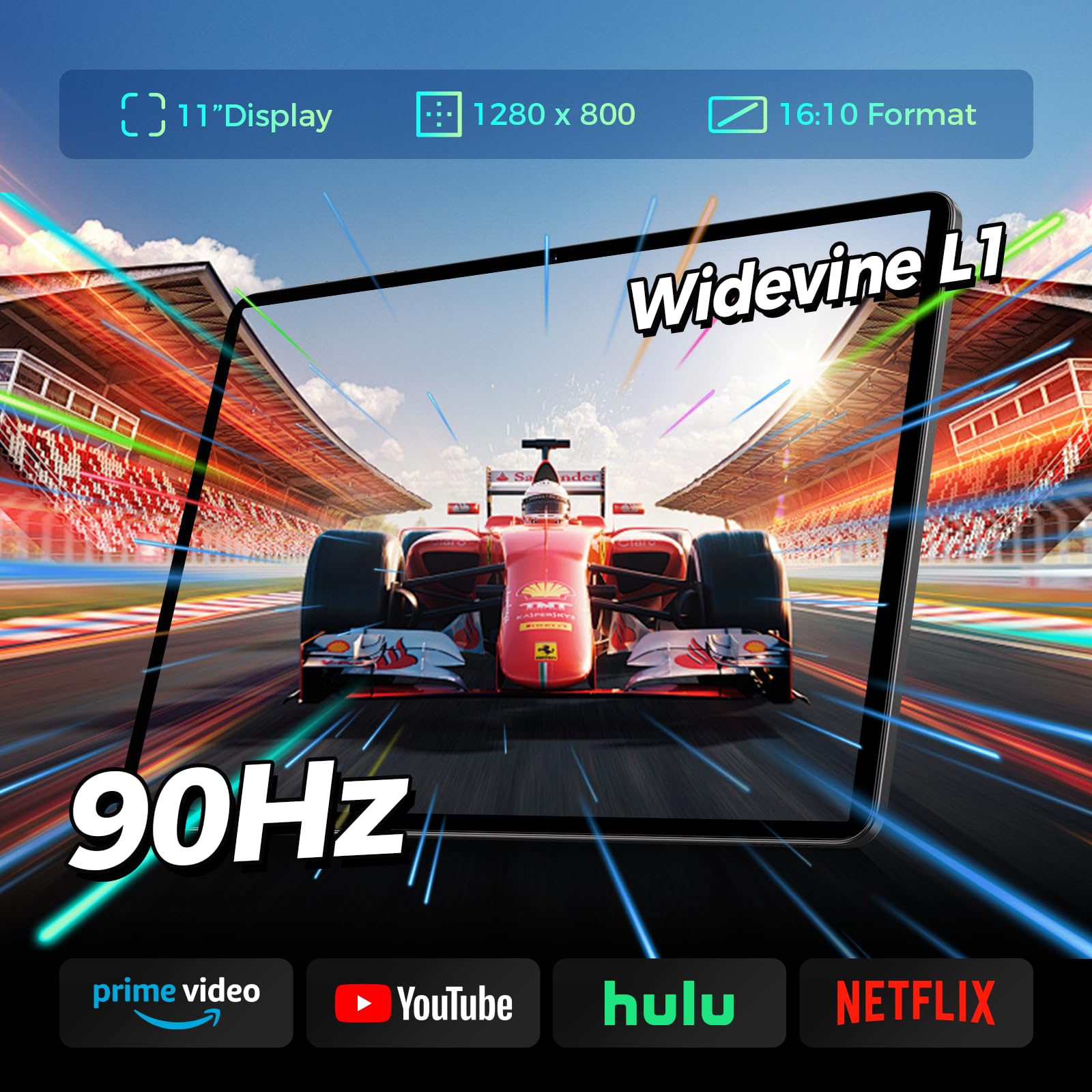 TECLAST P50T Android 16 Tablet 11 Pollici Gemini AI, 90Hz Display, 2GHz Octa Core, 2.4G+5G WiFi, 12GB RAM 128GB (5TB TF), 7000mAh, Widevine L1, 13MP, GPS/BT5/OTG, Tablet con custodia+penna