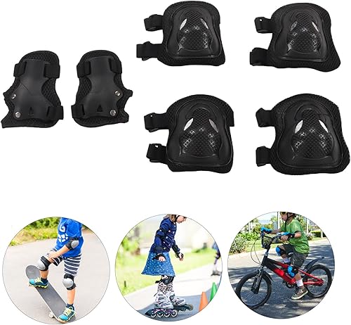 Miniatura 4 de Juego de rodilleras para niños y jóvenes, coderas, protectores para deportes al aire libre para adultos, rodilleras, rodilleras, muñequeras, equipo