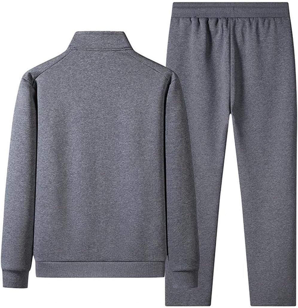 Men's Plus Size Sportswear Casual Cotton Tracksuits Sets Outwear Joggers Running Workout Winter Sports Suit