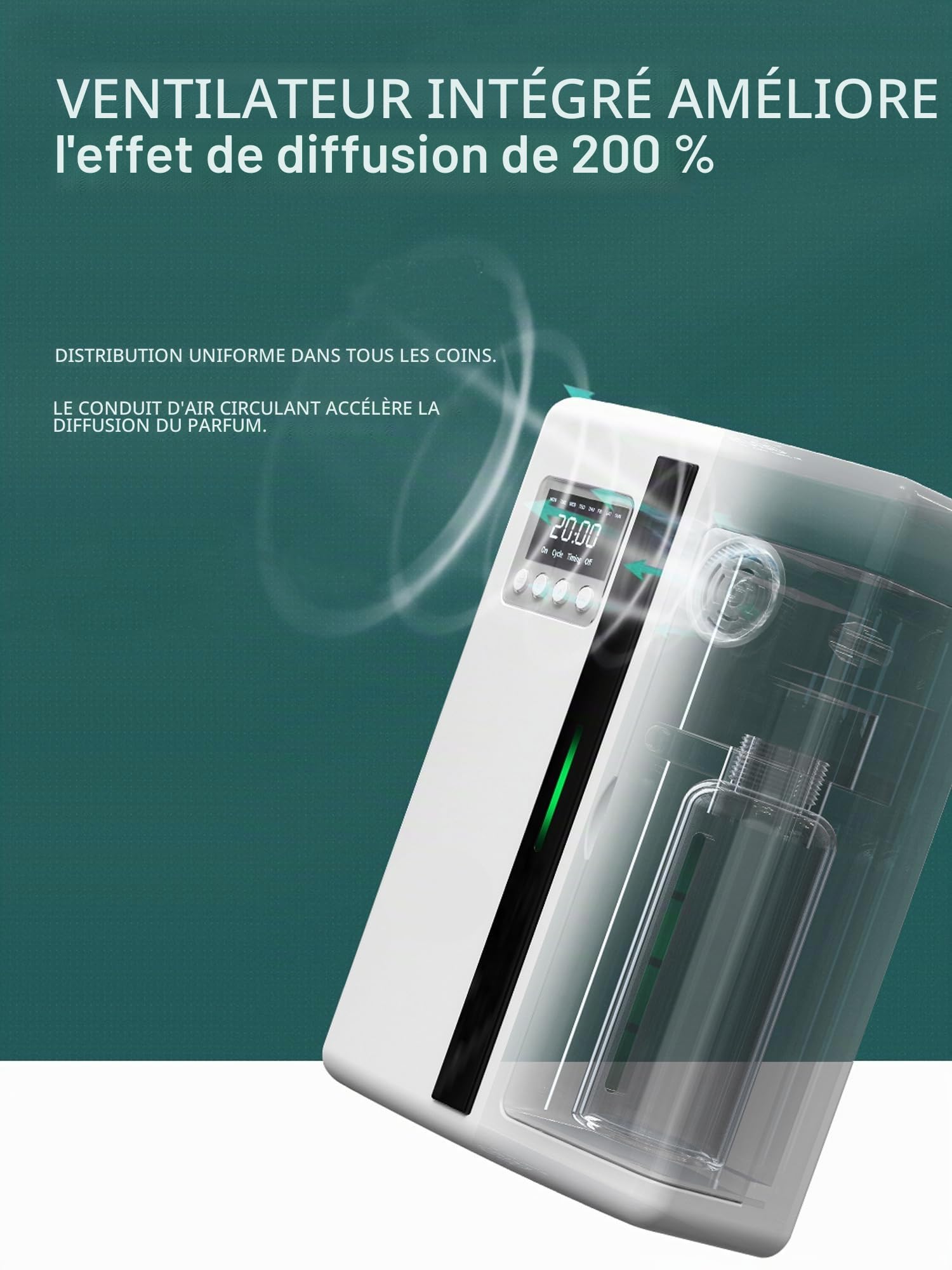 Diffuseur d'huiles essentielles Professionnel. Désodorisant Professionnel pour aromathérapie, Maison, magasins. Surface de Diffusion de 50 à 300 m131