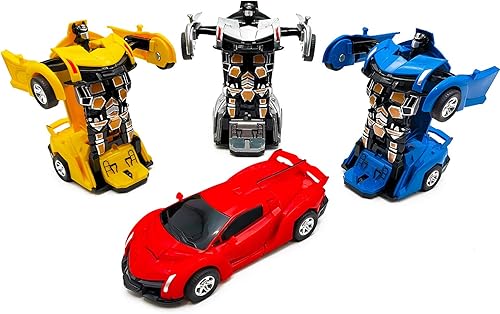 Miniatura 7 de Auto de juguete para niños pequeños de 3 a 6 años, autos de juguetes transformadores, camión de juguete impulsado por inercia para niños de 3 años,