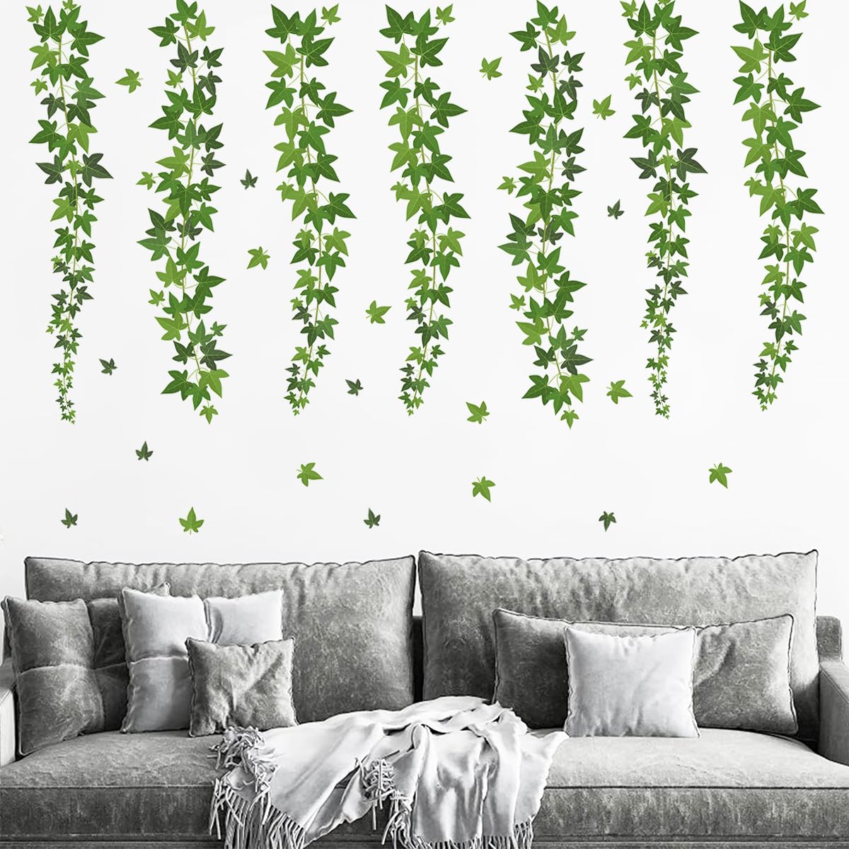 Evergreen Ivy Decalmile Hanging Vine Wall Decals - Leaf Stickers For ...