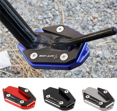 Miniatura 2 de Para MT03 MT-03 2017-2019 R3 YZF-R3 2020 2021 Accesorios de motocicleta Kickstand Ampliar Soporte Trípode extendido (Color  Rojo, Tamaño 1)