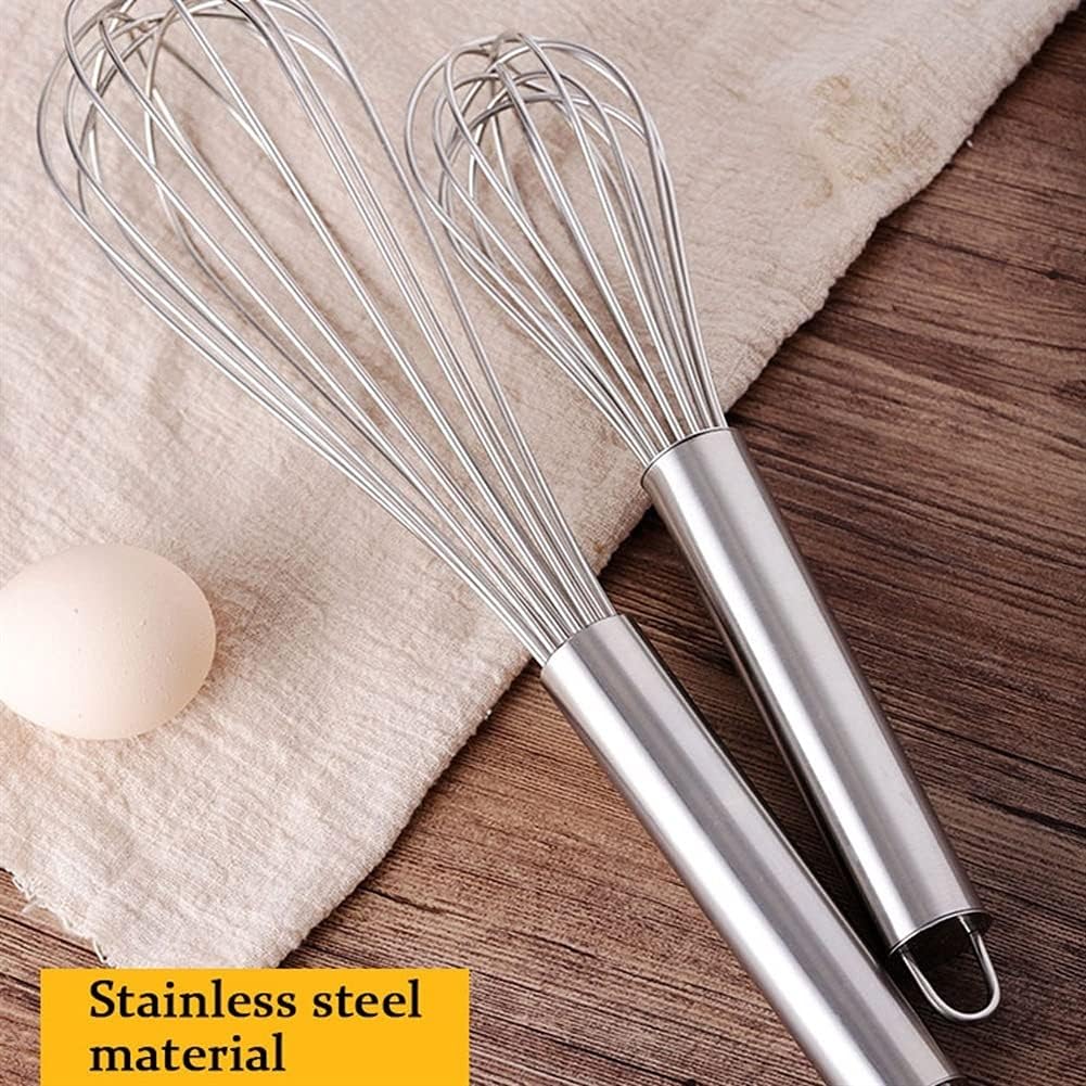 ddq Wisk Whisk Household Whipped Cream Stainless Steel Various Specifications Kitchen Baking Set Manual Mixer Mixer(X-Large)