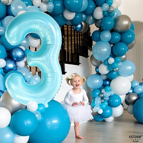 Miniatura 193 de KatchOn, Globo dorado gigante del número 8 de 40 pulgadas, globo dorado del número 8 para decoraciones de cumpleaños de 8 años para niñas