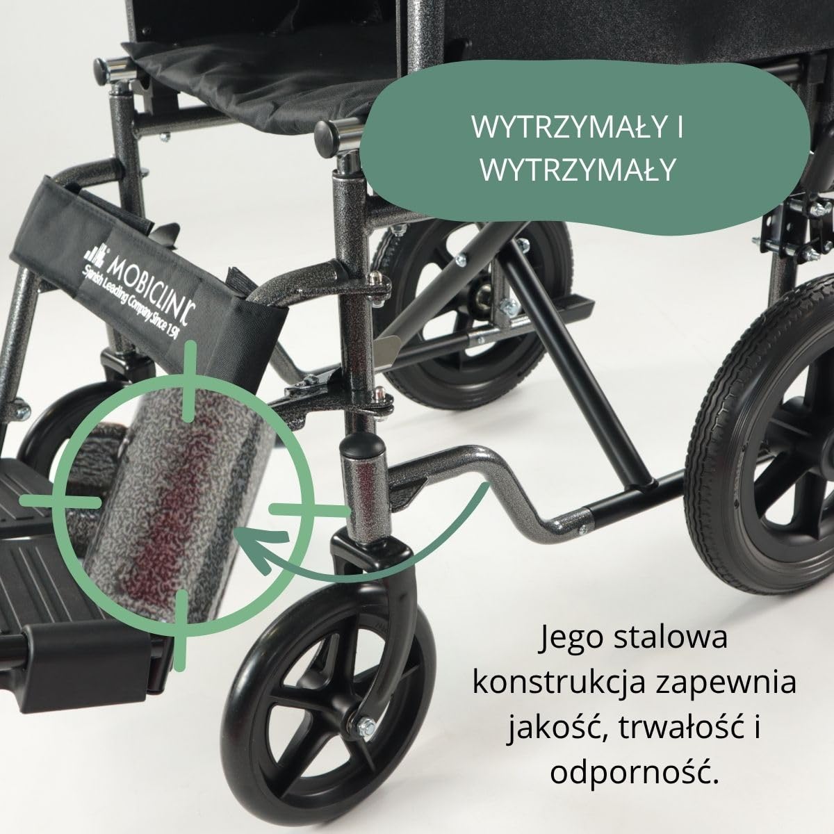 Wózek inwalidzki | Składany | Małe koła | Zdejmowane podnóżki | S230 Sevilla | TOP | Mobiclinic