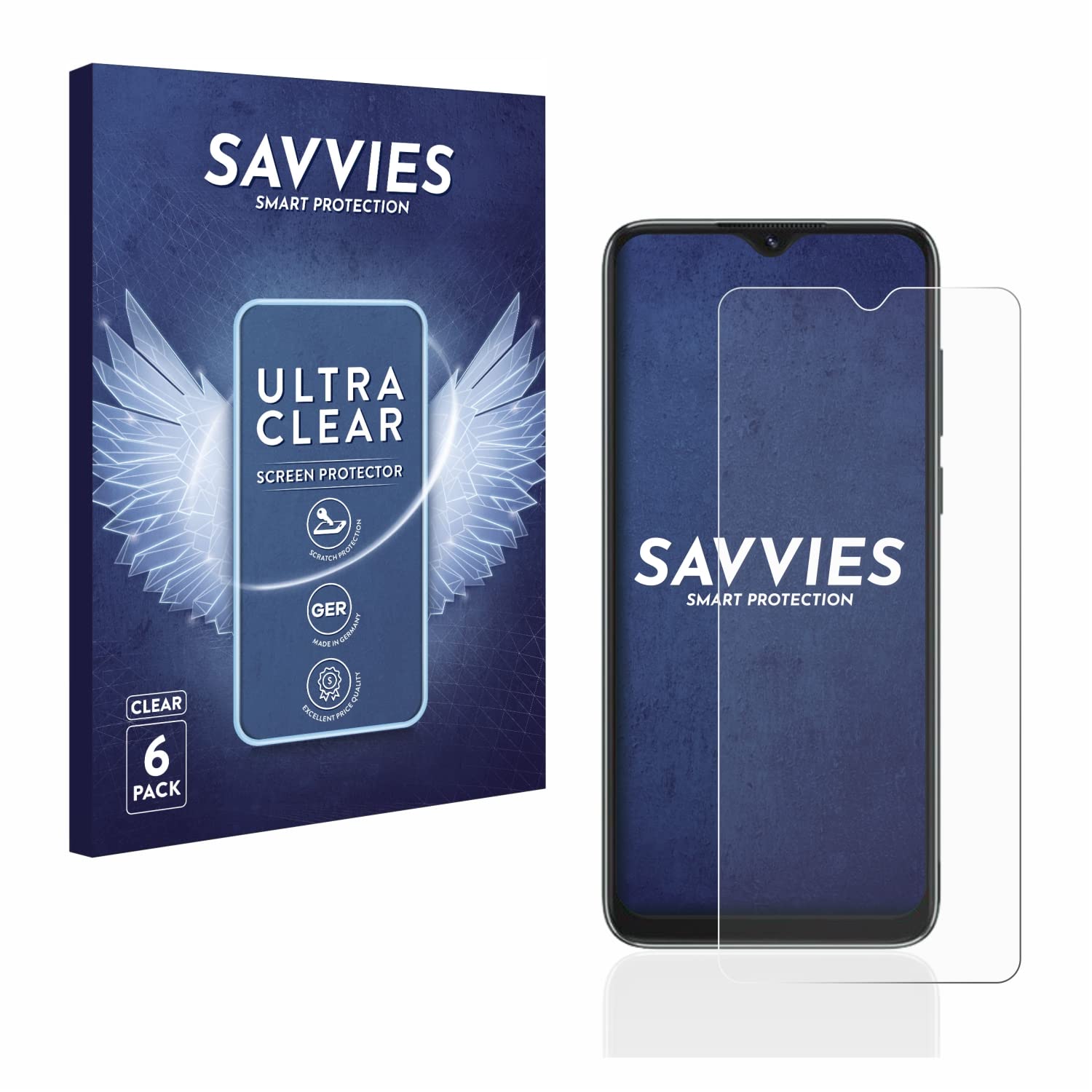Savvies 6 Pellicole Protettive Per Blackview A95 - Trasparenti, Antigraffio E Facili Da Applicare