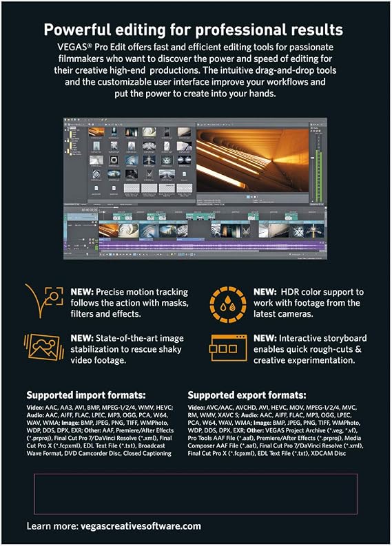 VEGAS Pro 16 Edit - Professional video and audio editing [PC Download]