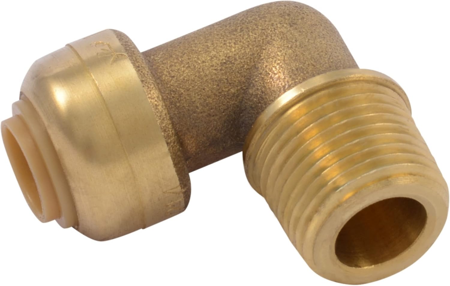 SharkBite 1/4 Inch (3/8 Inch OD) x 3/8 Inch 90 Degree Dishwasher Elbow