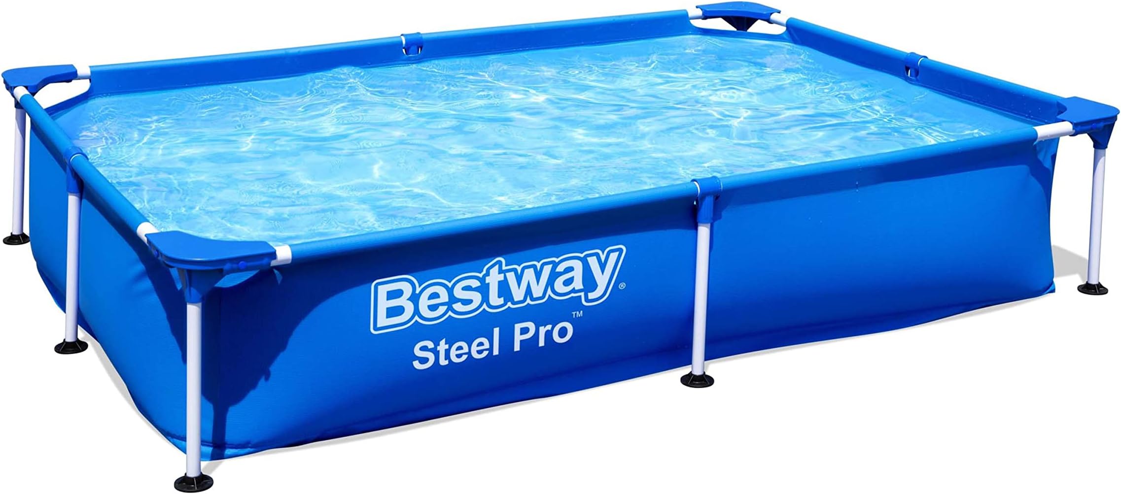 Bestway Steel Pro Above Ground, Splash Paddling Pool for Kids, Blue, BW56401-21