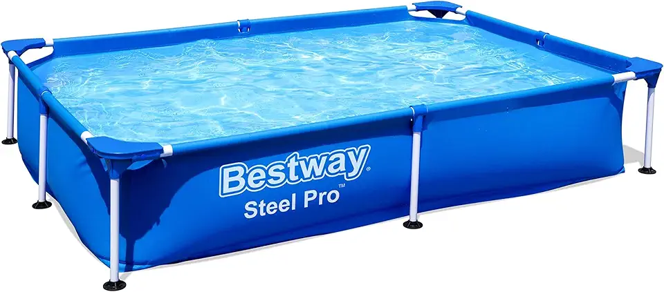 Piscines & spas gonflables été 2026 : 50 modèles pour rafraichir ton jardin Bestway Steel Pro™ 7'3" x 59" x 17"/2.21m x 1.50m x 43cm Pool