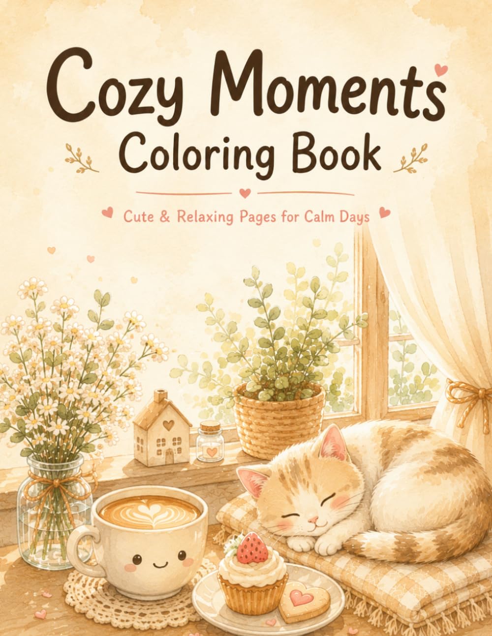 Cozy Moments Coloring Book: Cute & Relaxing Pages for Calm Days