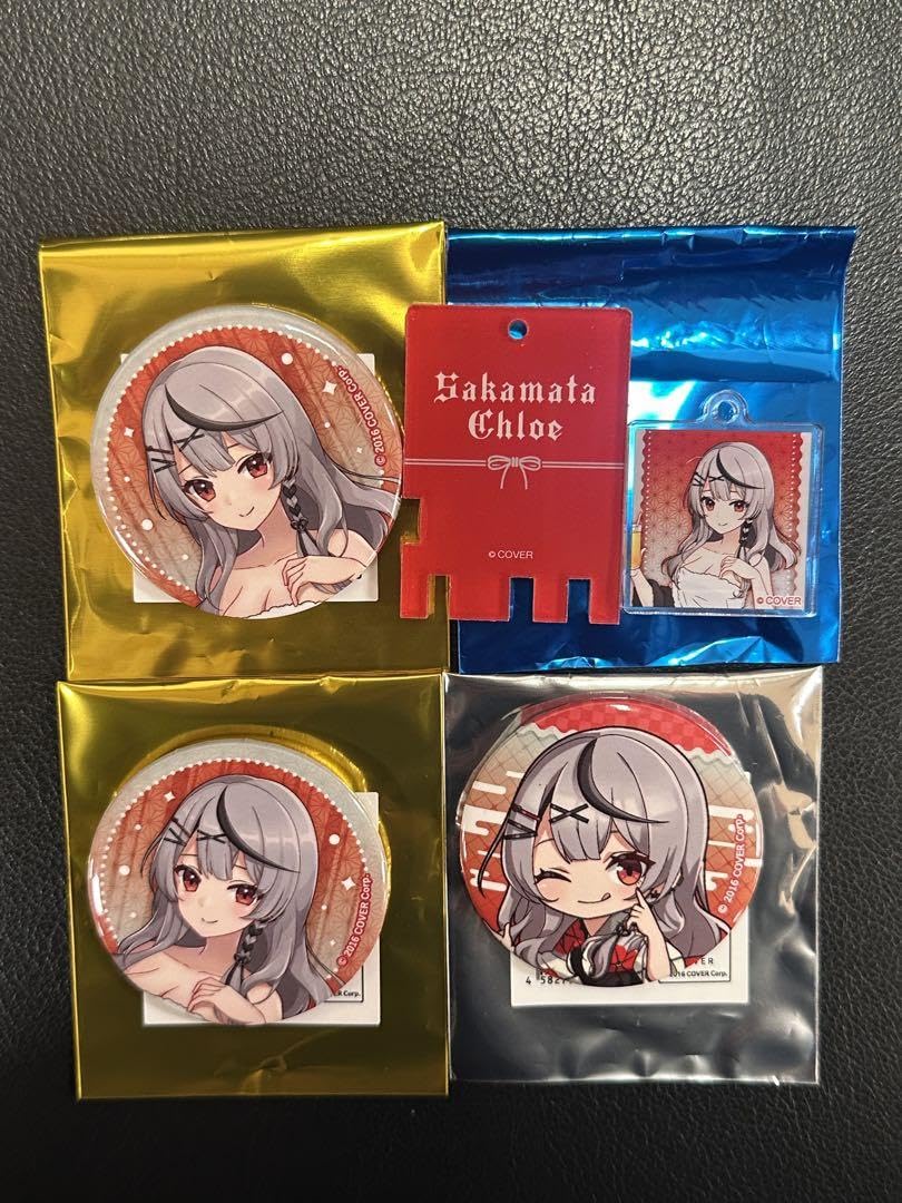Amazon.co.jp: ホロラ 極楽湯 RAKU SPA 沙花叉クロヱ 4点セット バッジ