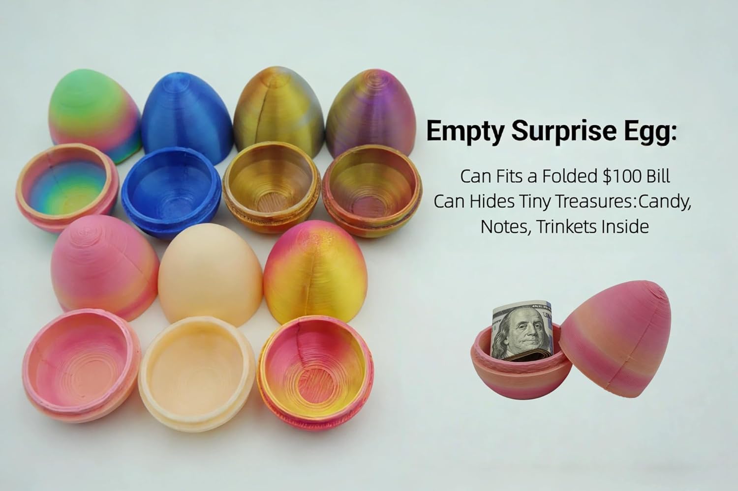 9pcs Mini Prank Eggs Set, Funny Gesture, Gag Graduation Gifts, Graduation Party Prank Stuff, White Elephant Exchanges & Office Gags, Random Colors