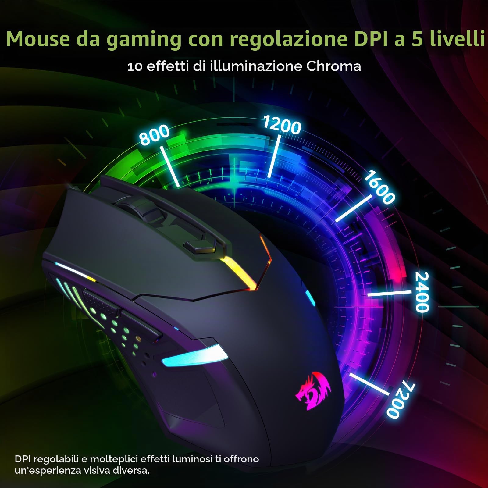 Redragon Kit S103 Gaming Combo Hawthorn Keyboard QWERTY + Mouse Pegasus + Headset + Mouspad Archelon M, 4 in 1 (Tastiera, Mouse, Cuffia, Mouse Pad)