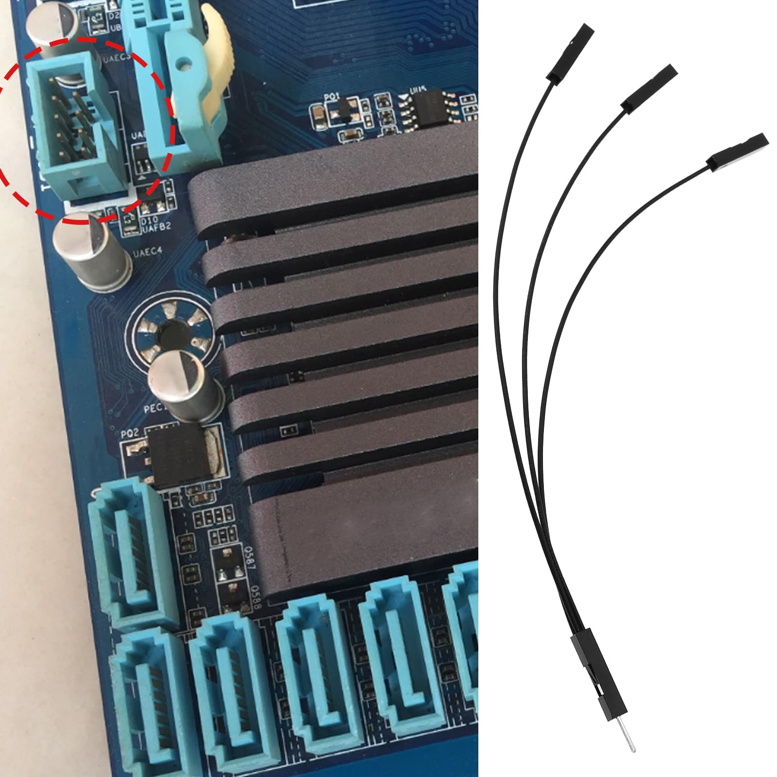 The Lord of the Tools 10 szt. męski na żeński przewód rozruchowy Du-pont, 2,54 mm, kabel taśmowy 28AWG, do drukarek 3D płyty głównej, 140 mm