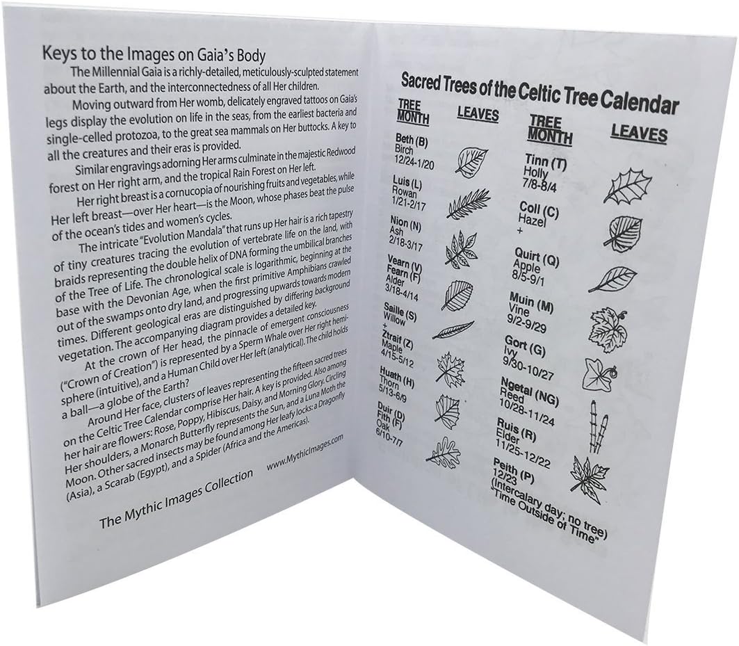 Ebros Gift Millennial Gaia Earth Mother Goddess Te Fiti Statue 7" Tall by Oberon Zell (Earth Green) : Home & Kitchen