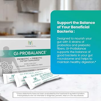 Mannatech - GI-ProBalance - Yogurt Flavor - 30 Slimsticks