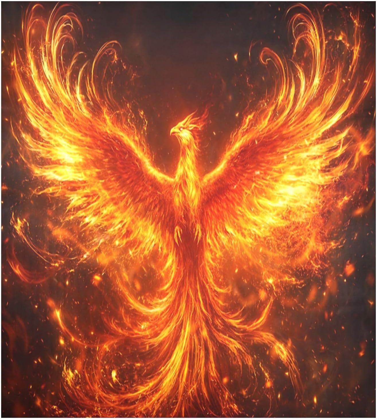 Dishwasher Magnet Cover Large Magnetic Stickers Fire Phoenix Front Dishwasher Cover for Home Kitchen Refrigerator Decorative Lid