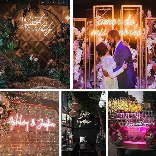 Miniatura 3 de Letrero de neón personalizado, letrero de neón con nombre, letreros de neón personalizados para decoración de pared, letrero de luz de neón LED para