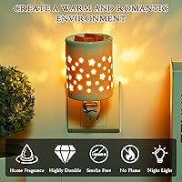 Vista 5 de Calentador de cera enchufable, calentador de cera derretida, quemador de cera de velas, calentador de velas, fundidor de velas, para decoración