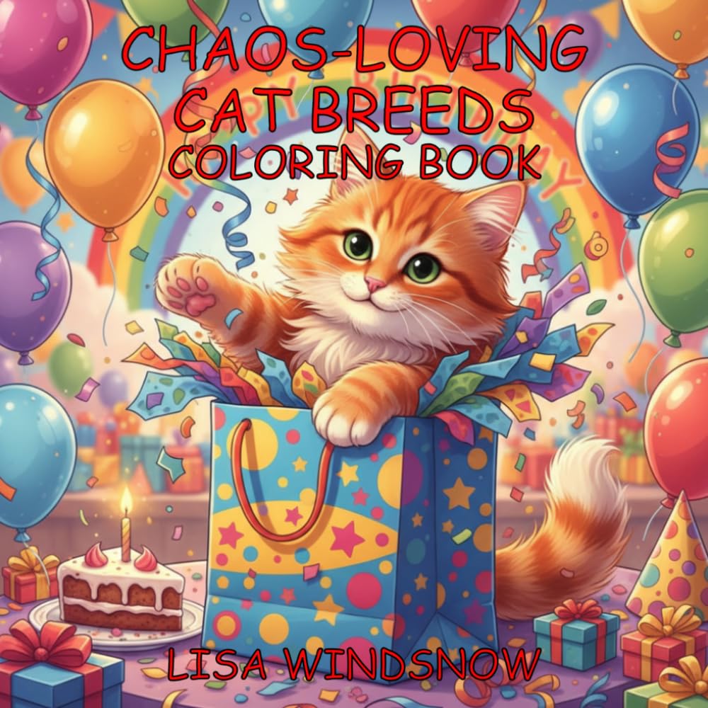 CHAOS-LOVING CAT BREEDS: COLORING BOOK
