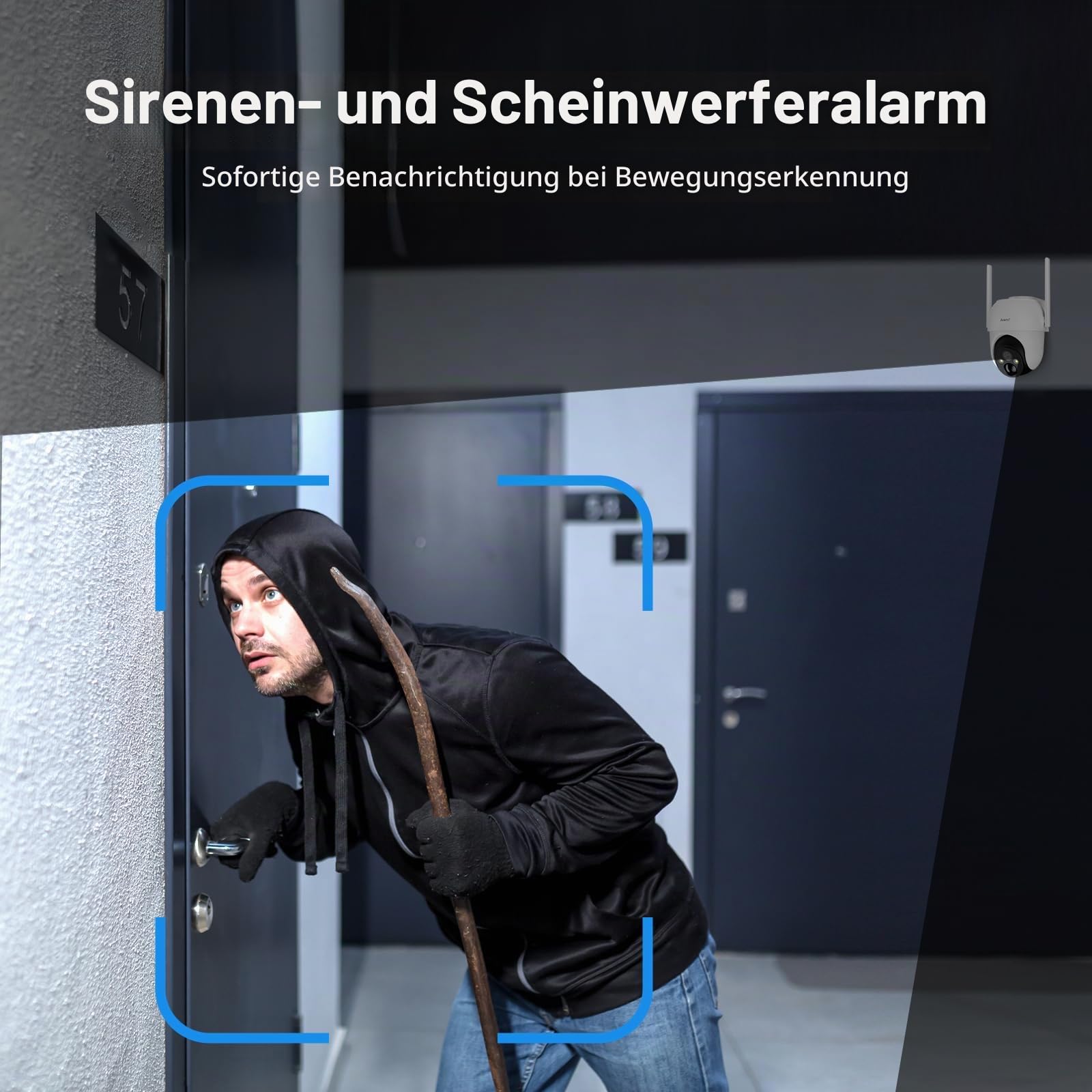 ARENTI 2K/3MP Überwachungskamera Aussen Akku mit Solar, PTZ 360° WLAN Kamera Überwachung Aussen, 100% Kabellos, Farbige Nachtsicht, PIR-Bewegungssensor, 2-Wege-Audio, Spotlight&Sirene