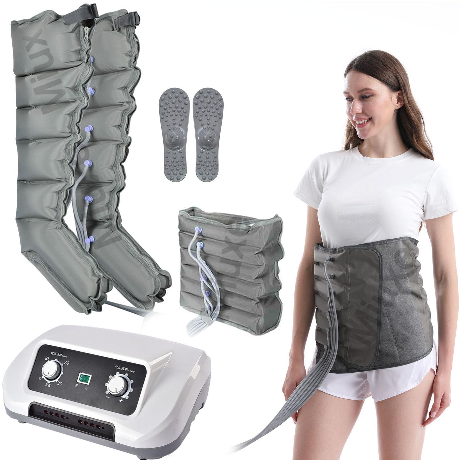 Pressoterapia Linfodrenaggio Professionale | Pressoterapia per Casa Linfodrenaggio Gambe | Massaggio Linfodrenante 6 Camere Presso Terapia per Gambe E Addome per Casaper La Circolazione