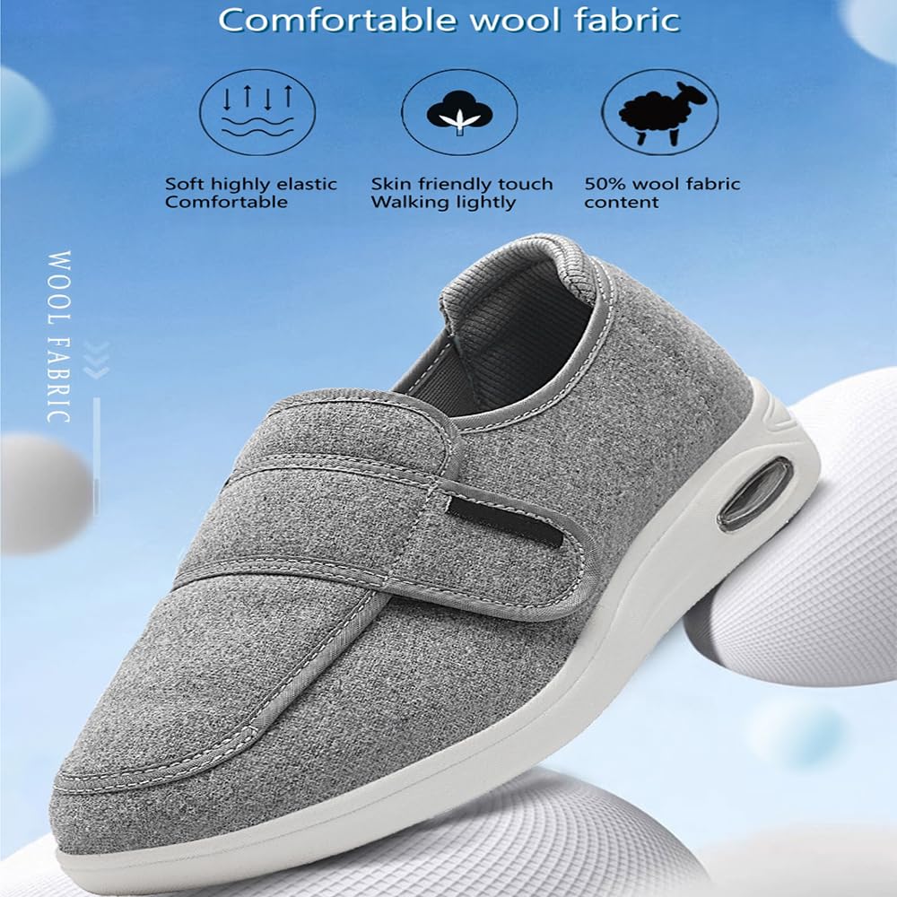 Diabetiker Schuhe Sommer Orthopädische Schuhe Herren Damen Walkingschuhe Extra Weit Gesundheitsschuhe Verbandschuh Sneakers Sandalen Mit Klettverschluss Schuhe Mit Memory Foam Sohle
