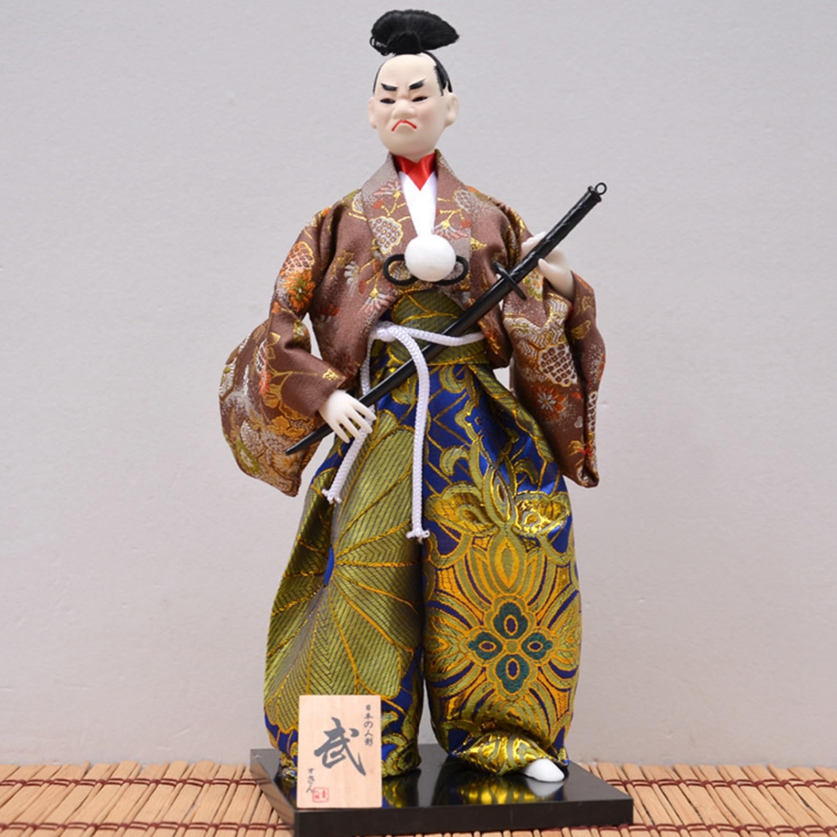 Amazon.co.jp: 武士人形 和風ドール 侍 サムライ 武士ドール ファン