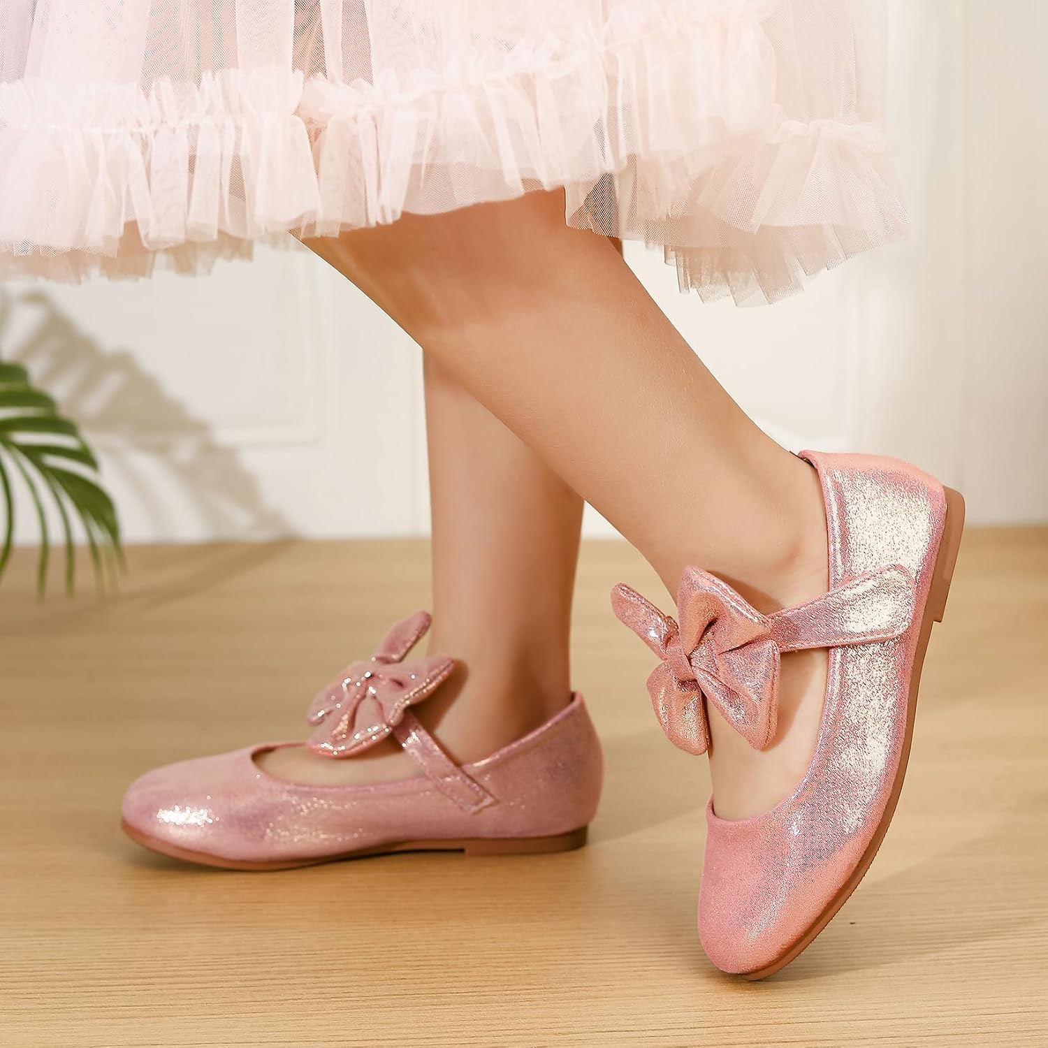 Girls Toddler Dress Shoes Ballet Mary Jane Flats for Baby Little Kids Girl