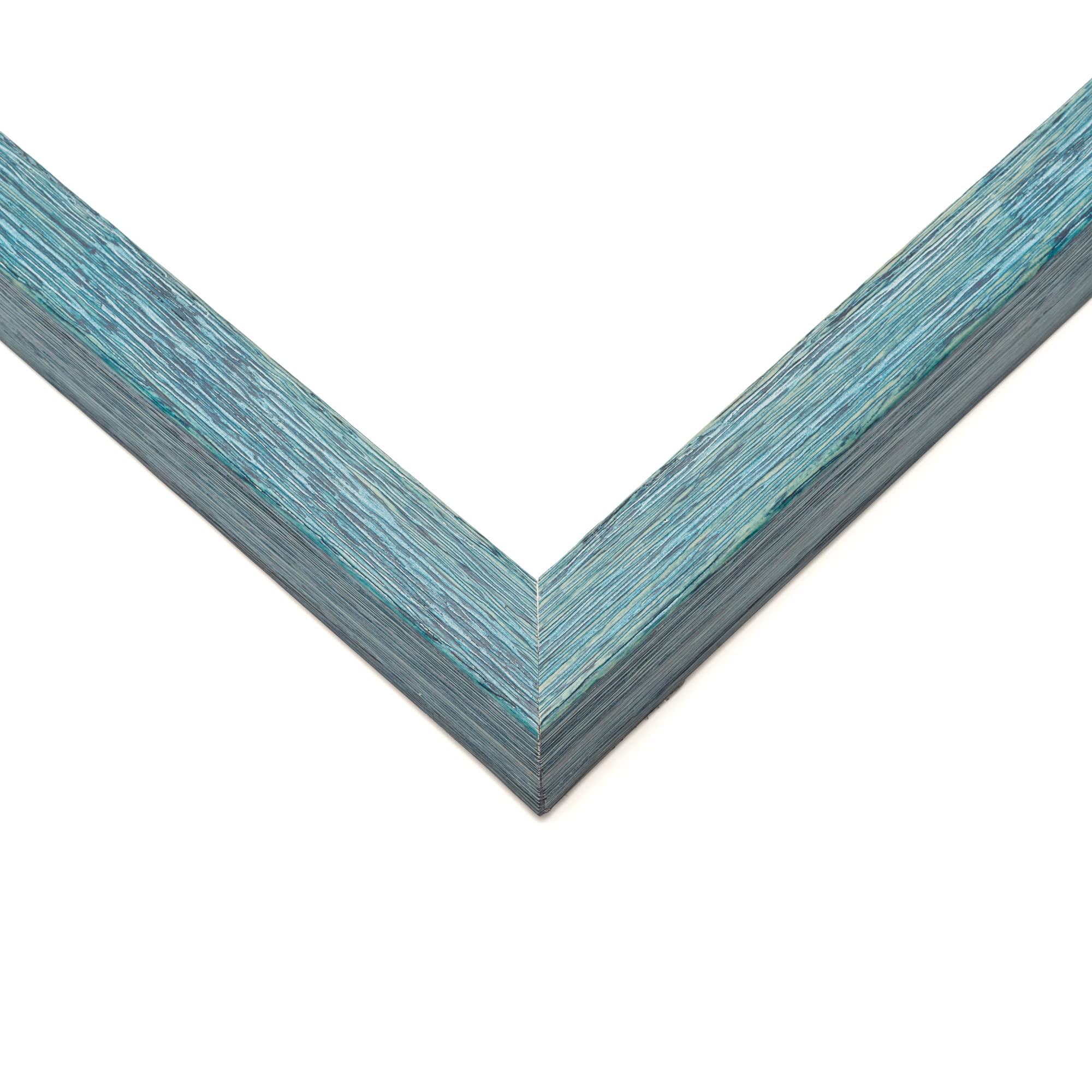 6x5 in Shadow Box Frame Blue | 1.125 Inches Deep Real Wood Rustic Shadowbox Display Frame | UV Resistant Acrylic Front, Acid Free Backing, and Hanging Hardware | Jaylee Picture Frame Style