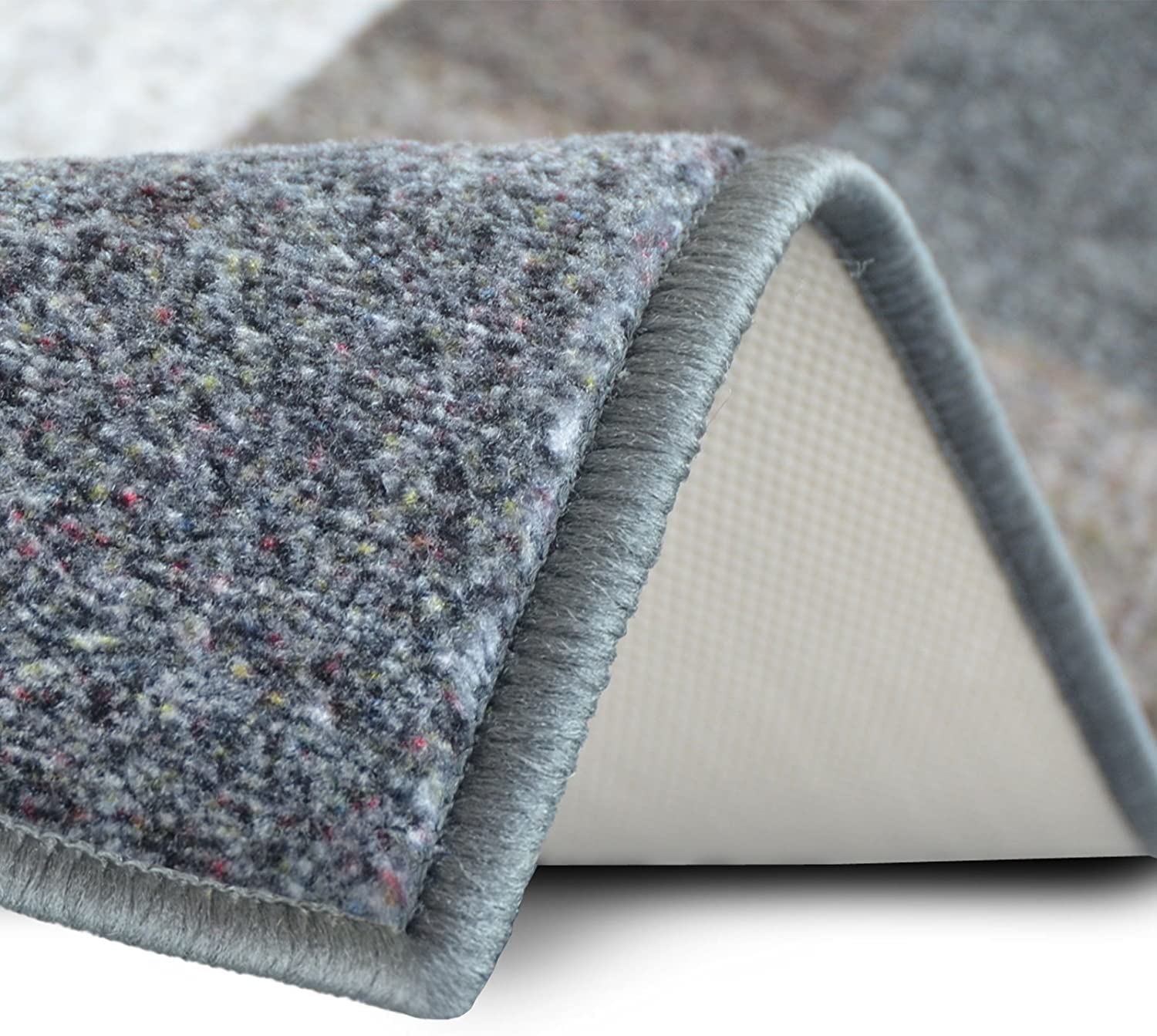 Floordirekt Teppich-Läufer Lucano 80 x 500 cm, Beige - Moderner Wohnteppich für Flur, Küche, Schlafzimmer - Meterware - rutschfest, robust & pflegeleicht
