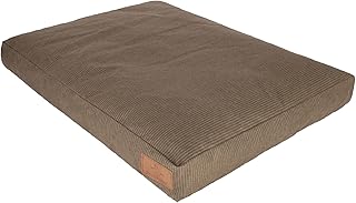 WHITEDUCK Canvas Dog Bed Cover, Tough Durable Covers with Water Repellent Coating & Dirt Resistant, Washable, Removable Outer Cover w/ Zippers for Small, Medium & Large Size Dogs (Extra Large, Brown)