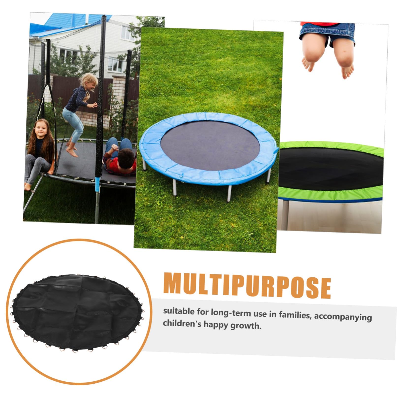 High Elastici - Tappetino rotondo di ricambio con tappetino da salto Hoo Outdoor per fitness e rimbalzo, perfetto per divertirsi in giardino