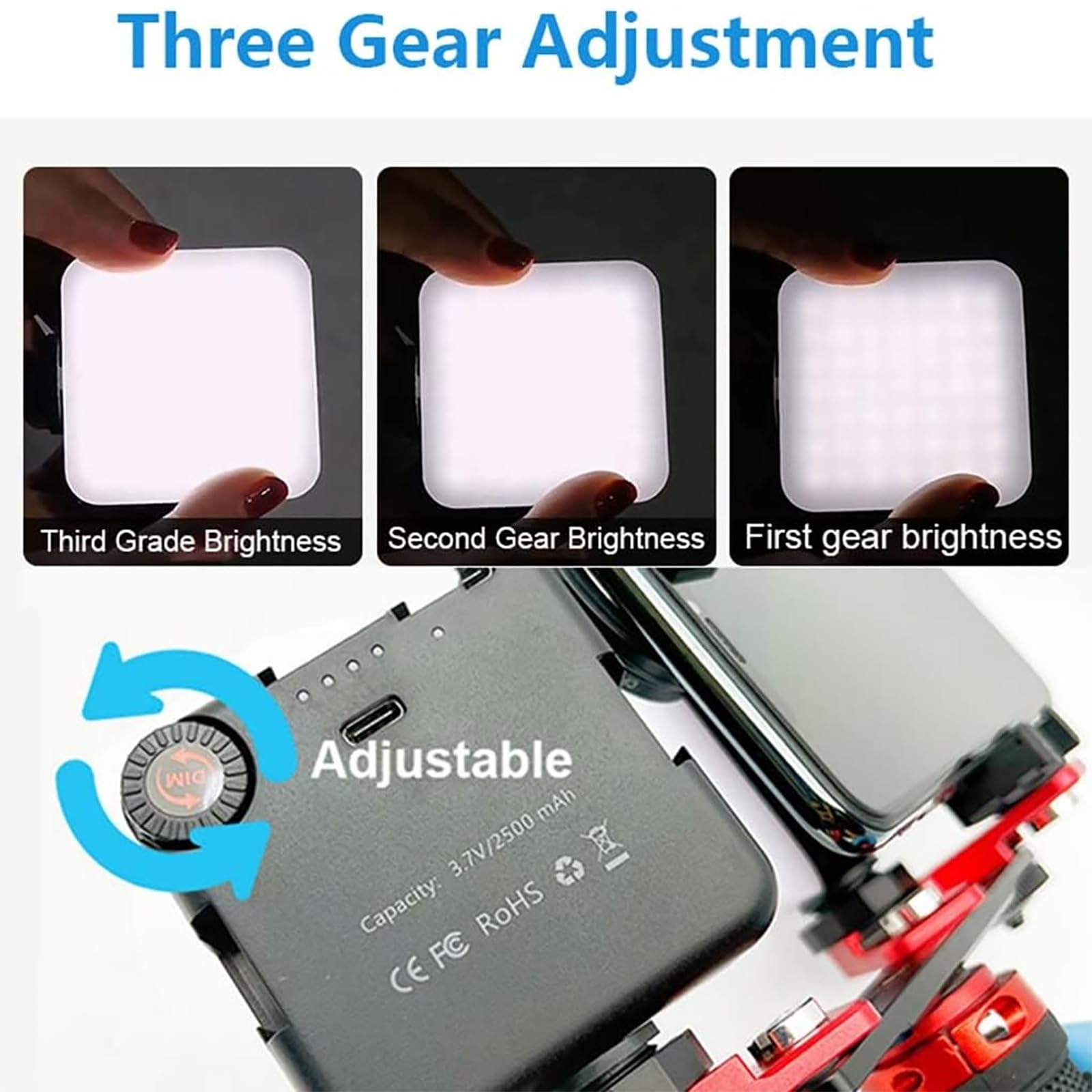 Cámara de fotografía dental con luz de relleno ajustable y soporte extraíble para imágenes orales claras en odontología clínica