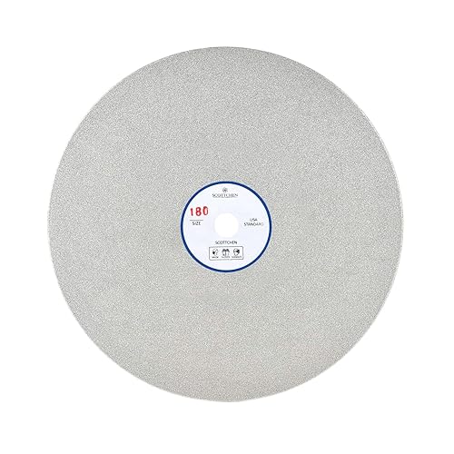Miniatura 30 de SCOTTCHEN Rueda plana de diamante 8 "x 1/2" disco de lijado de pulido disco de pulido - grano 80