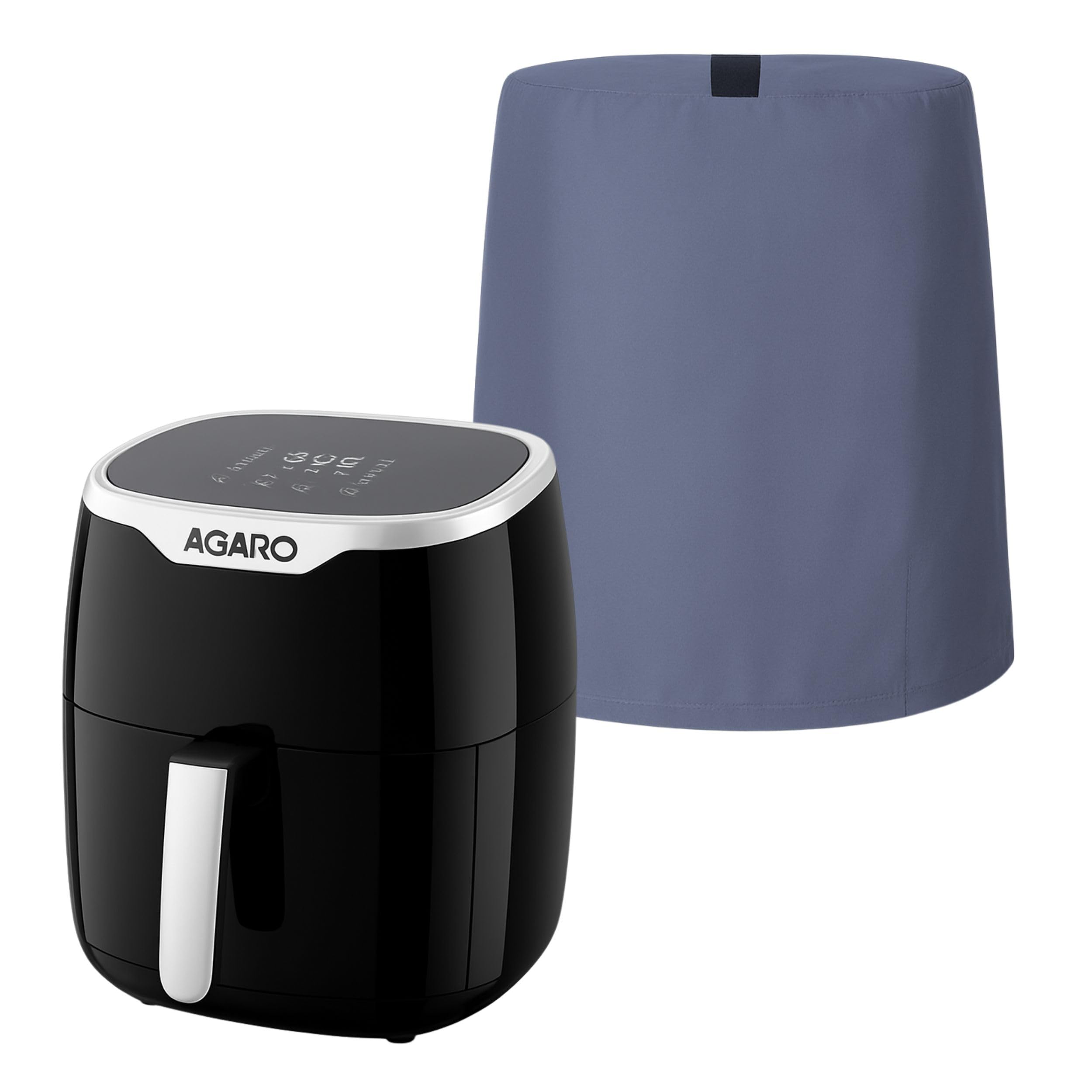 Air Fryer Dust Cover for AGARO Galaxy 4.5 L Only Waterproof Scratch-Resistant Fabric Appliance Protective Case Easy to Clean Kitchen Protection Sleeve - Grey (12.50 inch x 12.50 inch)