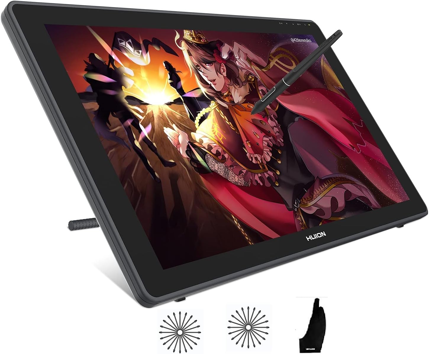 HUION 2020 Kamvas 22 Plus Drawing Monitor 21.5 inch Pen Display & Graphic Tablet QD LCD Screen Full-Laminated Tilt Function 8192 Battery-Free Stylus, Come with 20 Pen Nibs HUION 2020 Kamvas 22 Plus Drawing Monitor 21.5 inch Pen Display & Graphic Tablet QD LCD Screen Full-Laminated Tilt Function 8192 Battery-Free Stylus, Come with 20 Pen Nibs