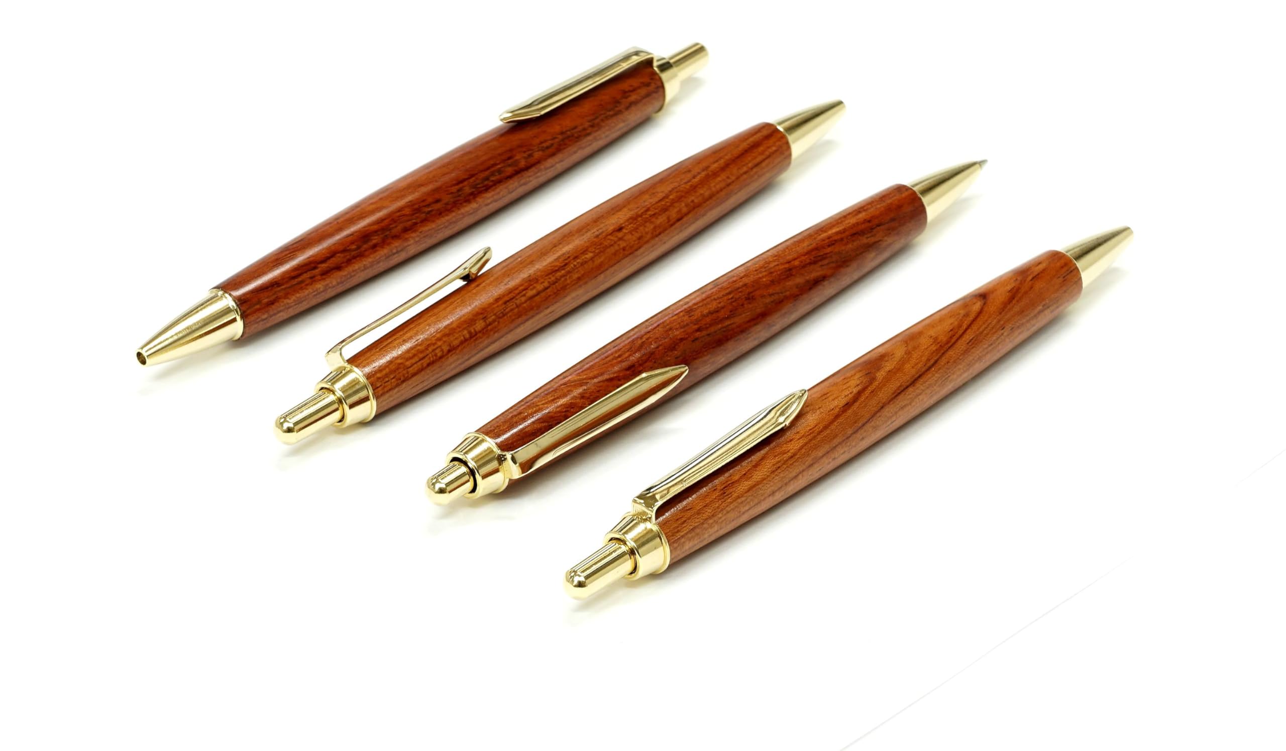 Amazon | 3本パック 日本製 木軸レトロノック式ボールペン 高級貼り箱