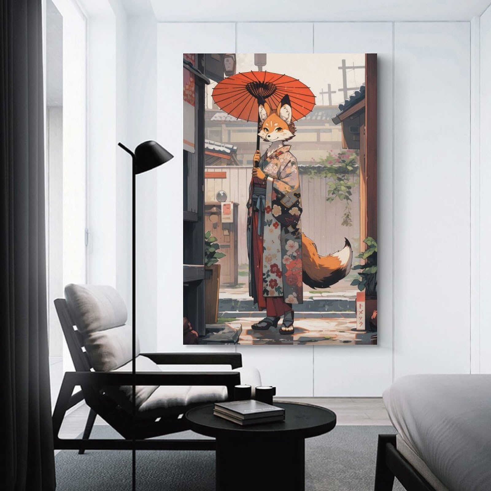 Junmoney Unframe-Red Panda Maiko Red Panda Maiko Canvas Art Print 24X36inch(60X90cm), For Office Decor, Home Working Or Creative Rooms, An Interior Accent For Desk Areas