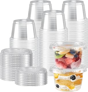 360 Pack 4 oz Condiment Containers with Lids, Disposable Sauce Cups