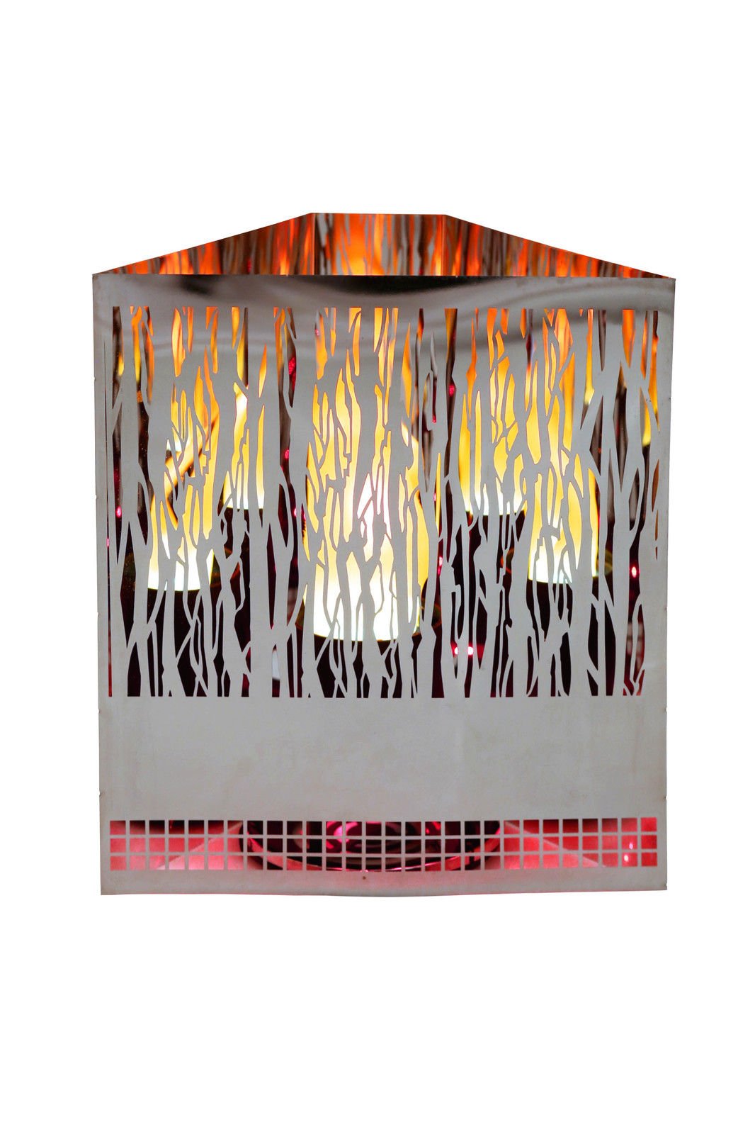 Apando Firebox Flammenleuchte, Halogen Lampe, Deko Leuchte, Vine, H 30 cm, VBX001