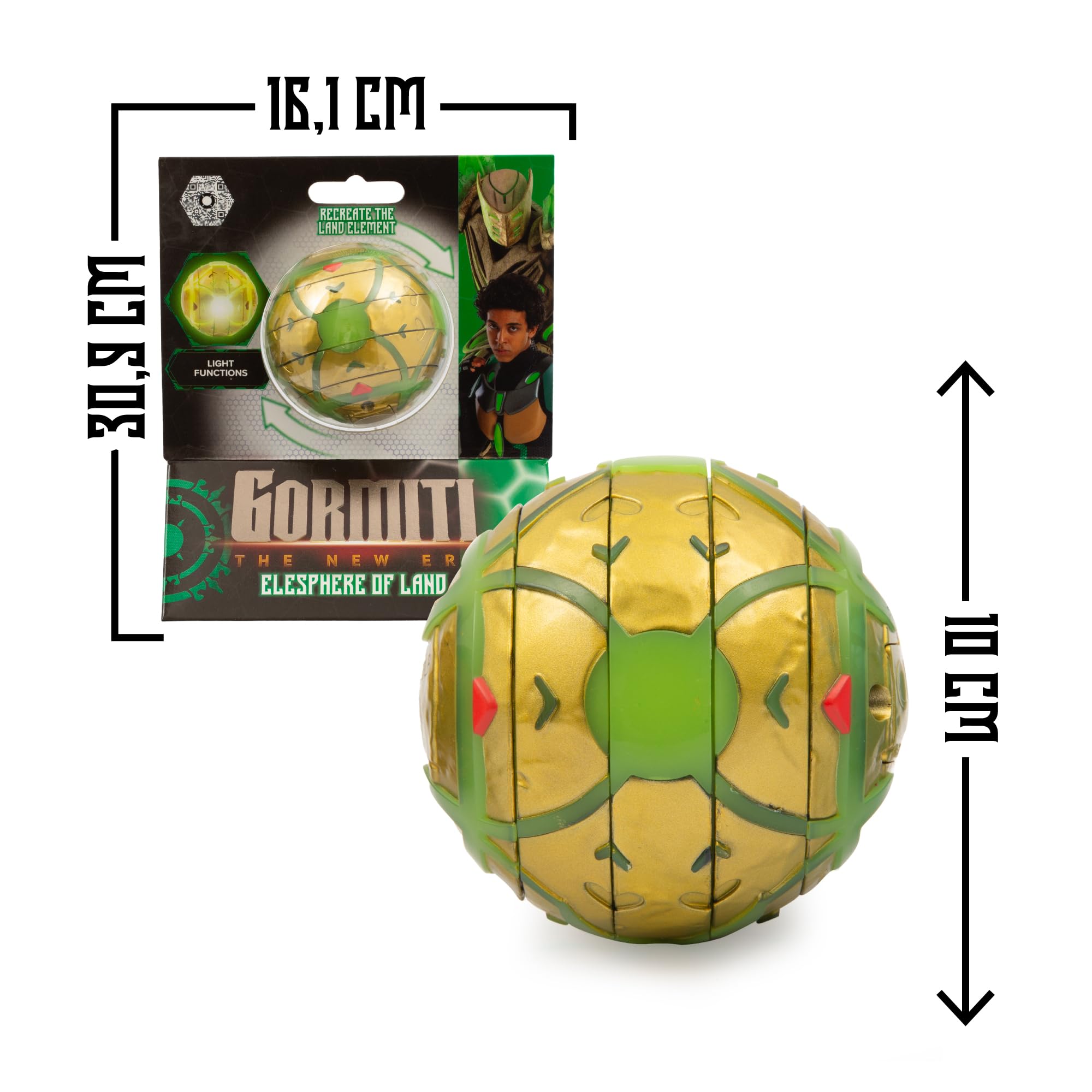 Gormiti Elesphere De Aire Con Luces Y Sensores De Movimiento – Rompecabezas Esférico, Pilas Incluidas, Ideal Para Role Play